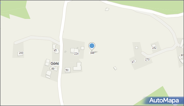 Winiary, Winiary, 349, mapa Winiary