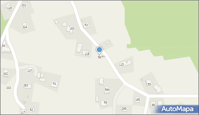 Winiary, Winiary, 54, mapa Winiary