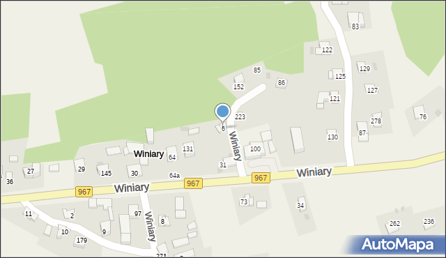 Winiary, Winiary, 6, mapa Winiary