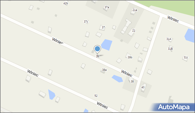 Winiec, Winiec, 39, mapa Winiec