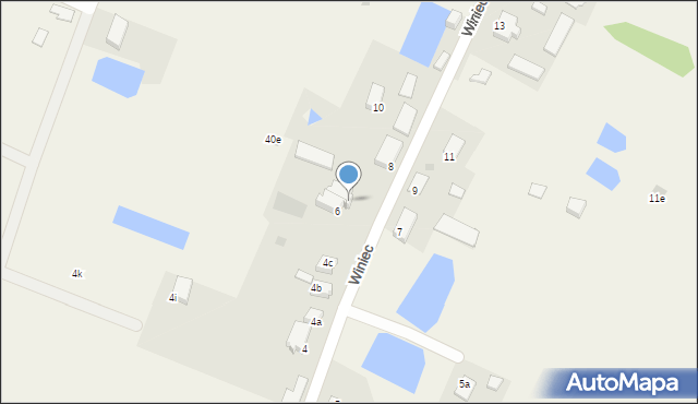 Winiec, Winiec, 6a, mapa Winiec