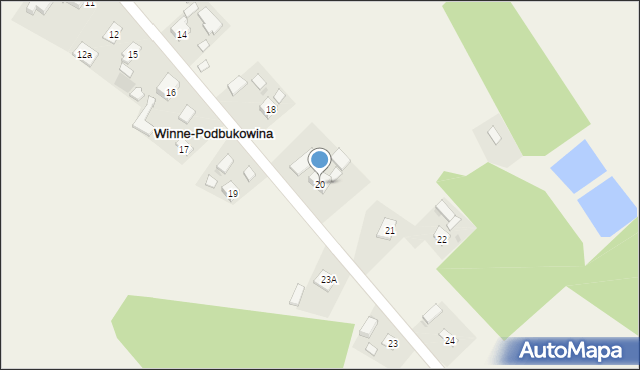 Winne-Podbukowina, Winne-Podbukowina, 20, mapa Winne-Podbukowina