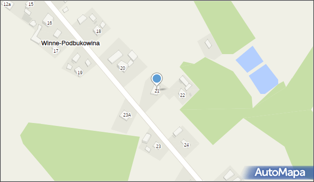 Winne-Podbukowina, Winne-Podbukowina, 21, mapa Winne-Podbukowina