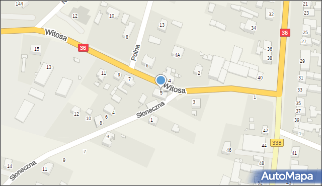 Wińsko, Witosa Wincentego, 5, mapa Wińsko