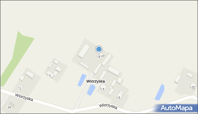 Wiorzyska, Wiorzyska, 4, mapa Wiorzyska