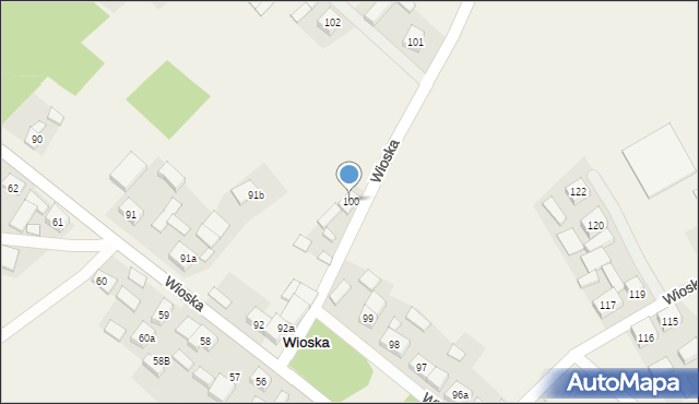 Wioska, Wioska, 100, mapa Wioska