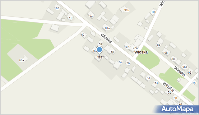 Wioska, Wioska, 58B, mapa Wioska