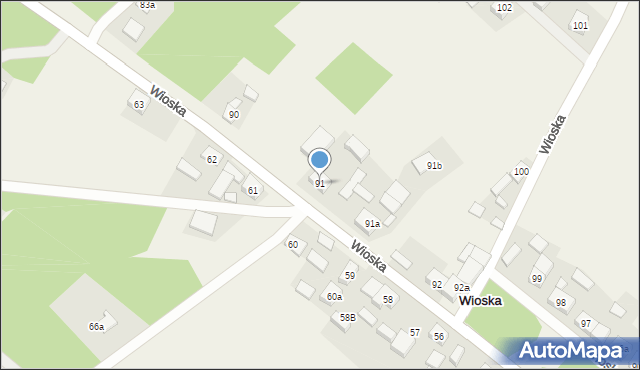 Wioska, Wioska, 91, mapa Wioska