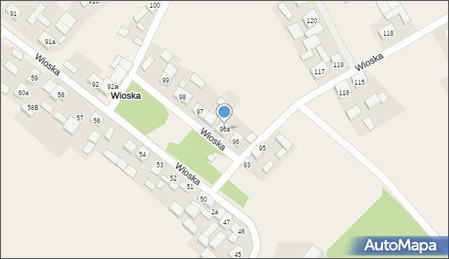Wioska, Wioska, 96a, mapa Wioska