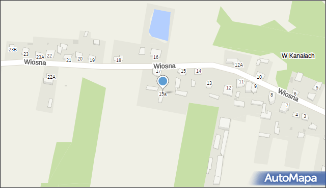 Wiosna, Wiosna, 15a, mapa Wiosna