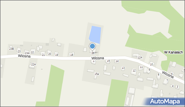Wiosna, Wiosna, 16, mapa Wiosna