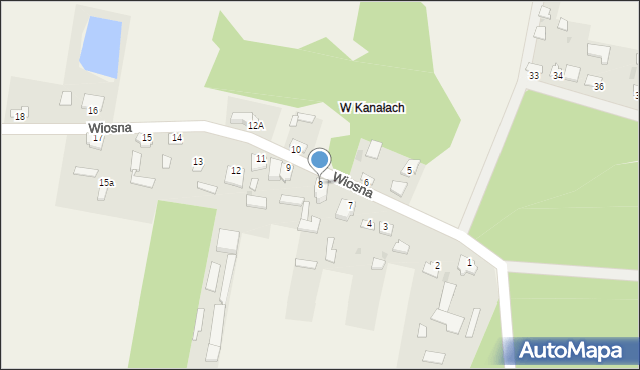 Wiosna, Wiosna, 8, mapa Wiosna