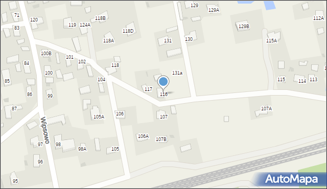 Wipsowo, Wipsowo, 116, mapa Wipsowo