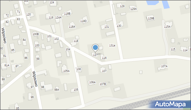 Wipsowo, Wipsowo, 117, mapa Wipsowo