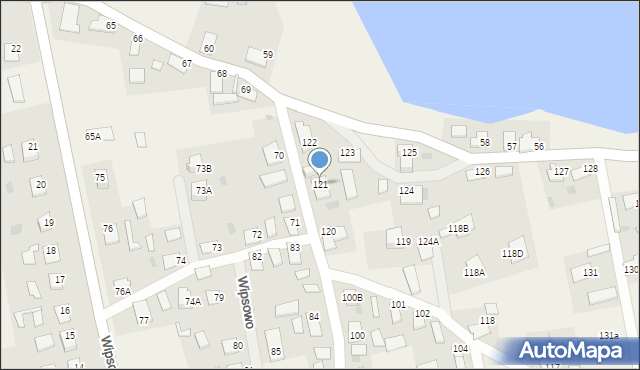 Wipsowo, Wipsowo, 121, mapa Wipsowo