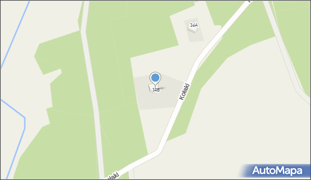 Wipsowo, Wipsowo, 34B, mapa Wipsowo