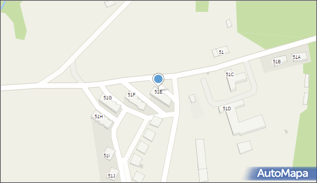 Wipsowo, Wipsowo, 51E, mapa Wipsowo