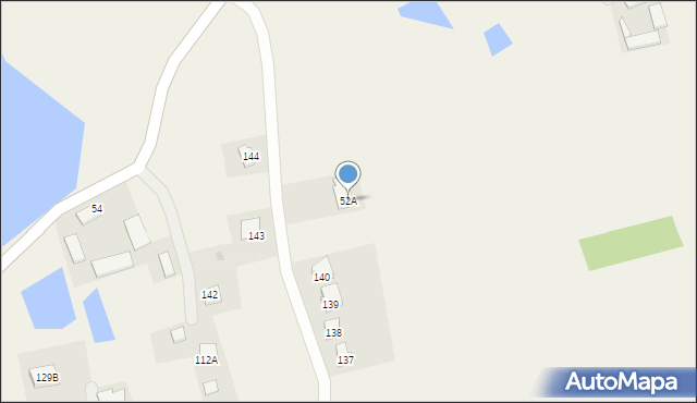 Wipsowo, Wipsowo, 52A, mapa Wipsowo