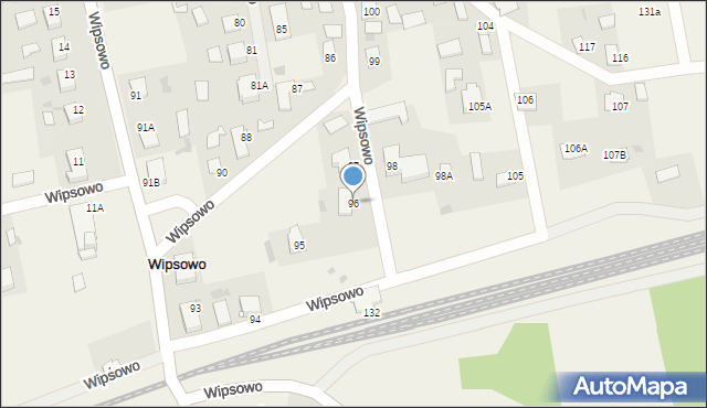 Wipsowo, Wipsowo, 96, mapa Wipsowo