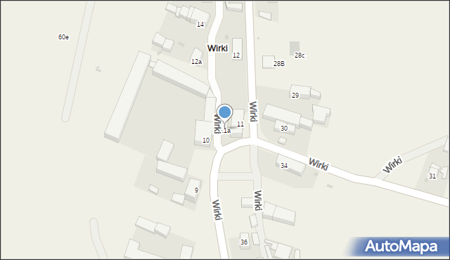 Wirki, Wirki, 11a, mapa Wirki
