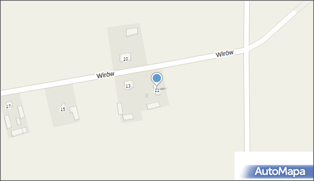 Wirów, Wirów, 11, mapa Wirów