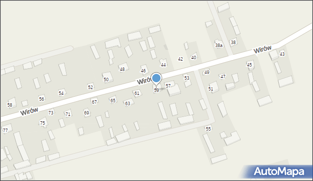 Wirów, Wirów, 59, mapa Wirów