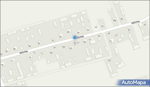Wirów, Wirów, 61, mapa Wirów