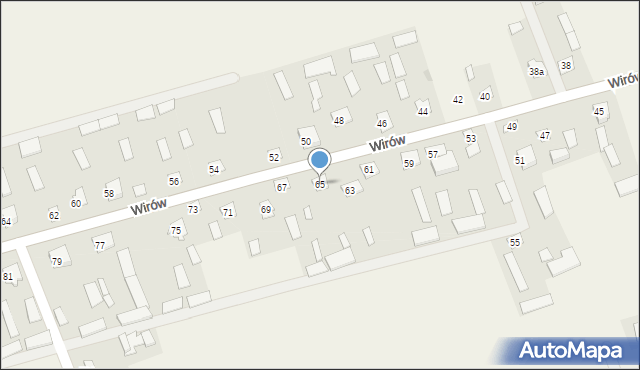 Wirów, Wirów, 65, mapa Wirów
