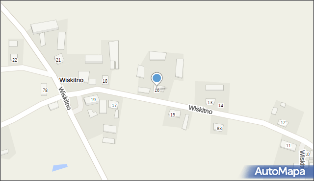 Wiskitno, Wiskitno, 16, mapa Wiskitno