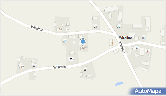 Wiskitno, Wiskitno, 23, mapa Wiskitno