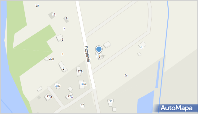 Wisławie, Wisławie, 10ł, mapa Wisławie