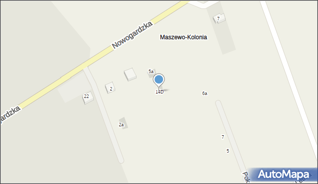 Wisławie, Wisławie, 14D, mapa Wisławie