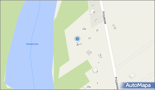 Wisławie, Wisławie, 20, mapa Wisławie