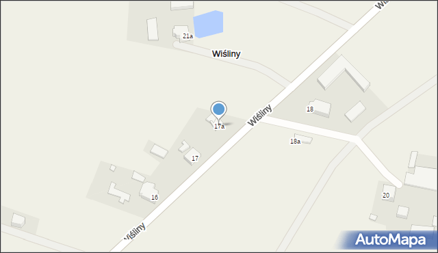 Wiśliny, Wiśliny, 17a, mapa Wiśliny