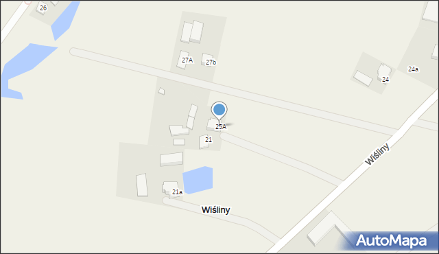 Wiśliny, Wiśliny, 25A, mapa Wiśliny