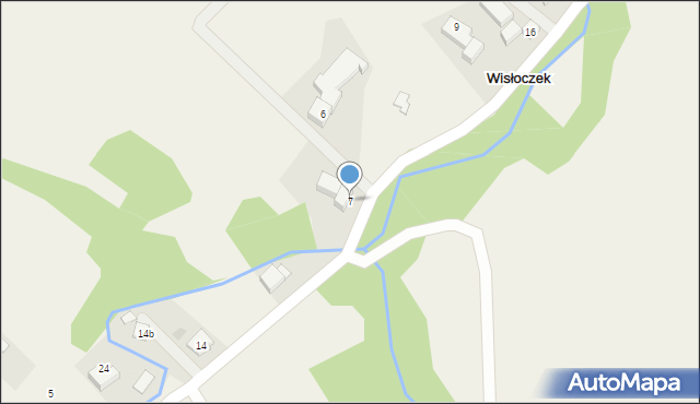 Wisłoczek, Wisłoczek, 7, mapa Wisłoczek