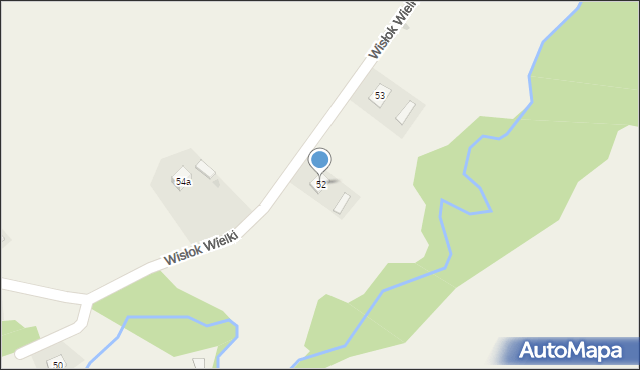 Wisłok Wielki, Wisłok Wielki, 52, mapa Wisłok Wielki