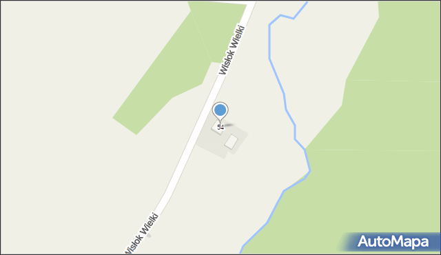 Wisłok Wielki, Wisłok Wielki, 54, mapa Wisłok Wielki