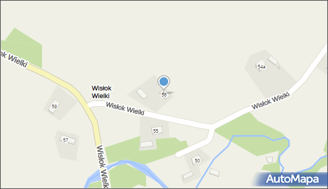 Wisłok Wielki, Wisłok Wielki, 56, mapa Wisłok Wielki