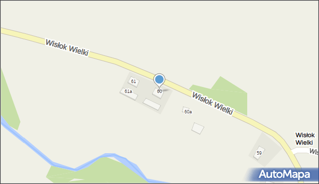 Wisłok Wielki, Wisłok Wielki, 60, mapa Wisłok Wielki