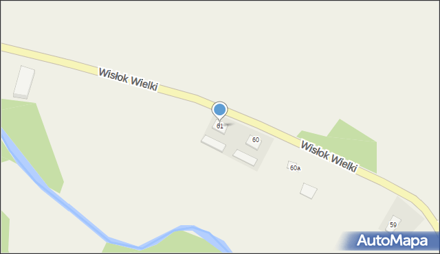 Wisłok Wielki, Wisłok Wielki, 61, mapa Wisłok Wielki