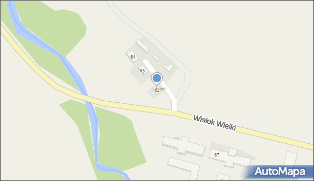Wisłok Wielki, Wisłok Wielki, 62, mapa Wisłok Wielki