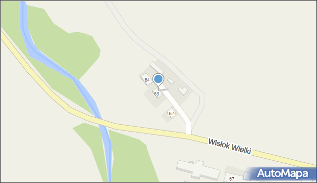 Wisłok Wielki, Wisłok Wielki, 63/2, mapa Wisłok Wielki