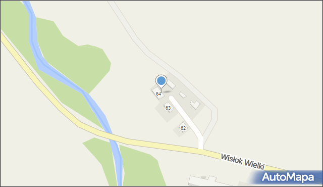 Wisłok Wielki, Wisłok Wielki, 64/1, mapa Wisłok Wielki