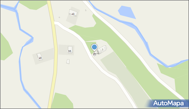 Wisłok Wielki, Wisłok Wielki, 65, mapa Wisłok Wielki