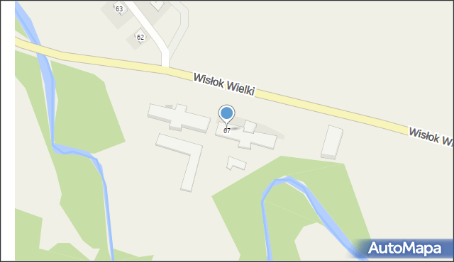 Wisłok Wielki, Wisłok Wielki, 67, mapa Wisłok Wielki