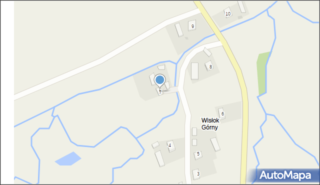 Wisłok Wielki, Wisłok Wielki, 7, mapa Wisłok Wielki