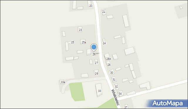 Wisłowiec, Wisłowiec, 26, mapa Wisłowiec