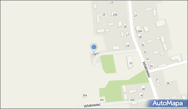 Wisłowiec, Wisłowiec, 33a, mapa Wisłowiec