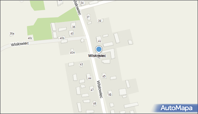 Wisłowiec, Wisłowiec, 42, mapa Wisłowiec